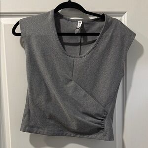 Athleta Charcoal Muscle Tee